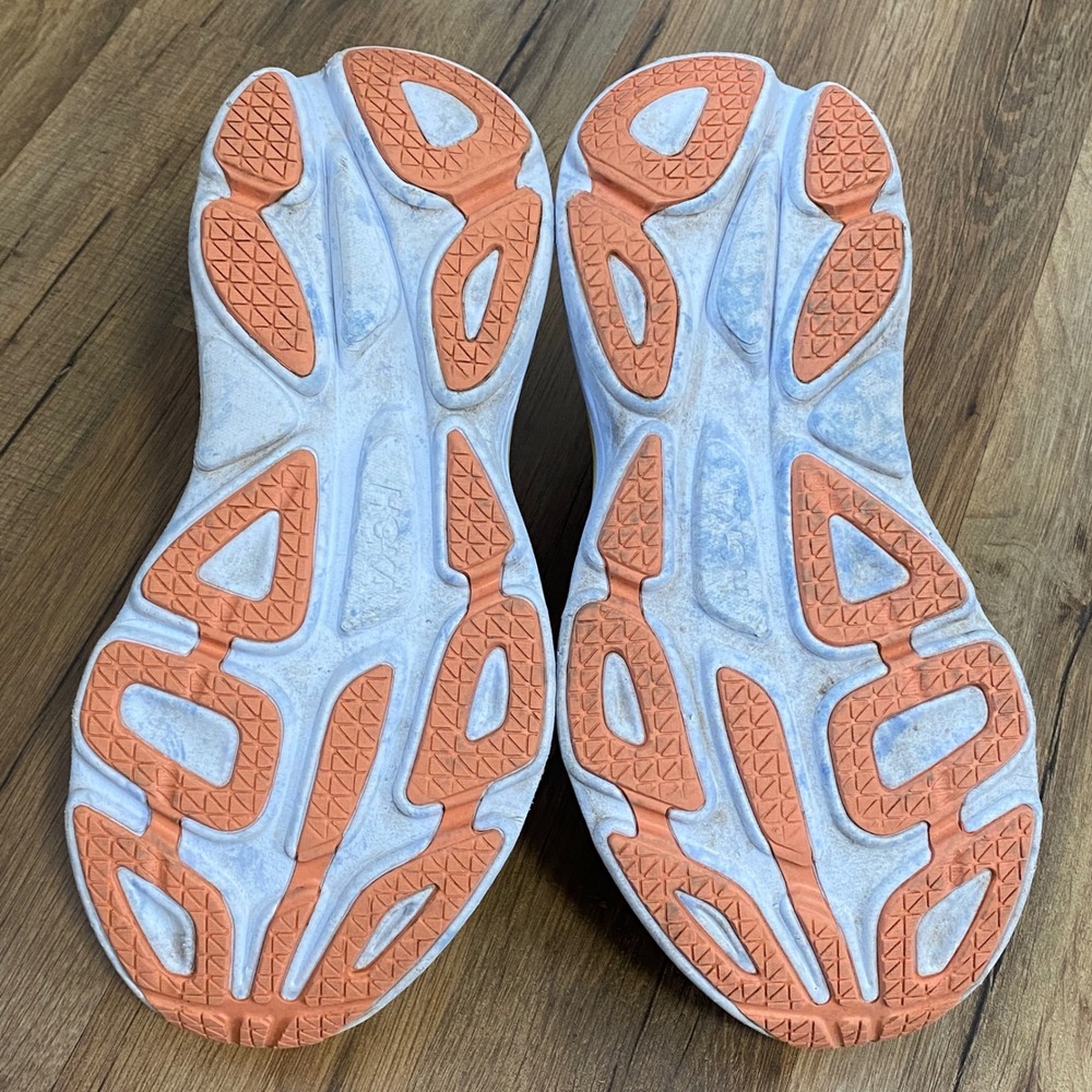 Hoka Bondi 8 Womens Running Shoes Sky Blue Yellow 1127952-SSCA Size 9B - Picture 8 of 8